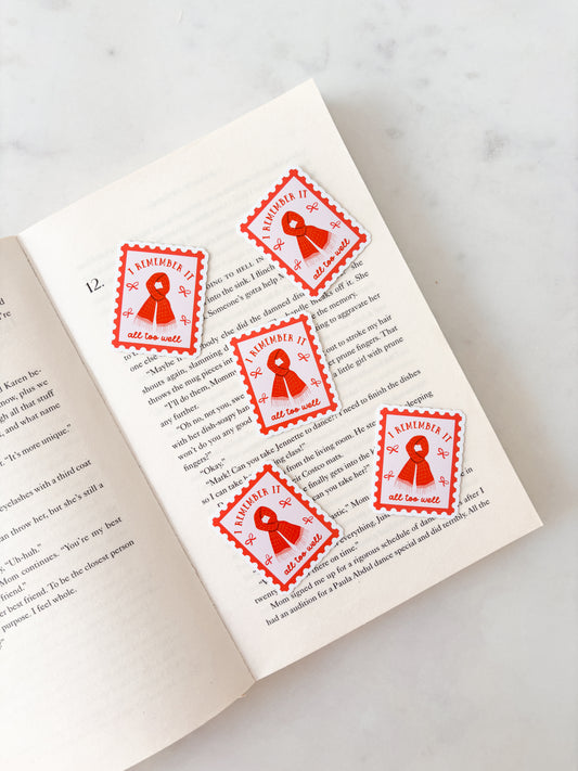 Red scarf all too well sticker