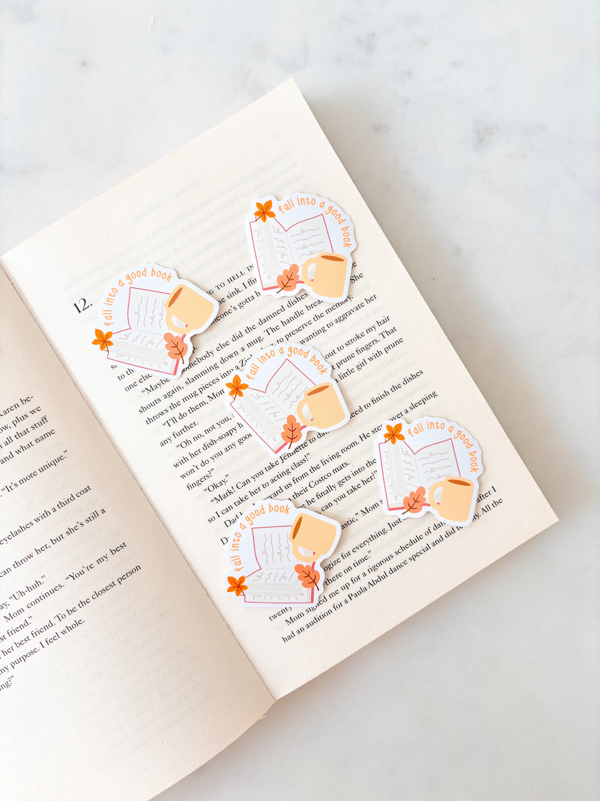 Autumn Fall Book Sticker