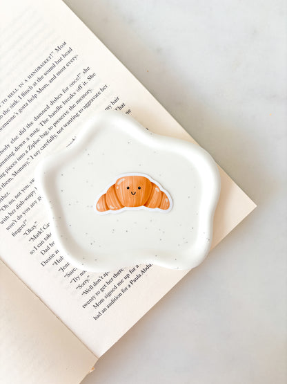Cute Croissant Pastry Sticker