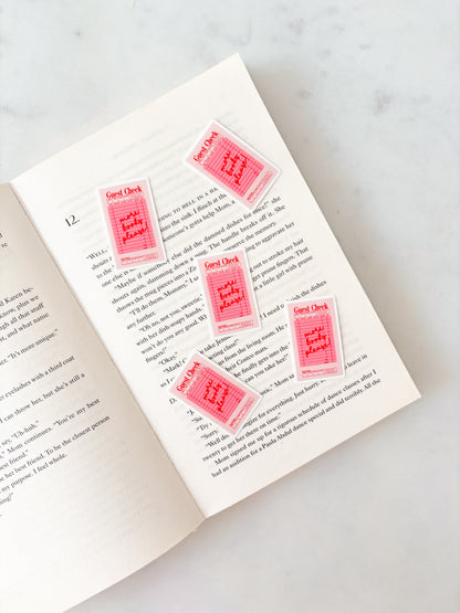 Guest Check More Books Please Sticker