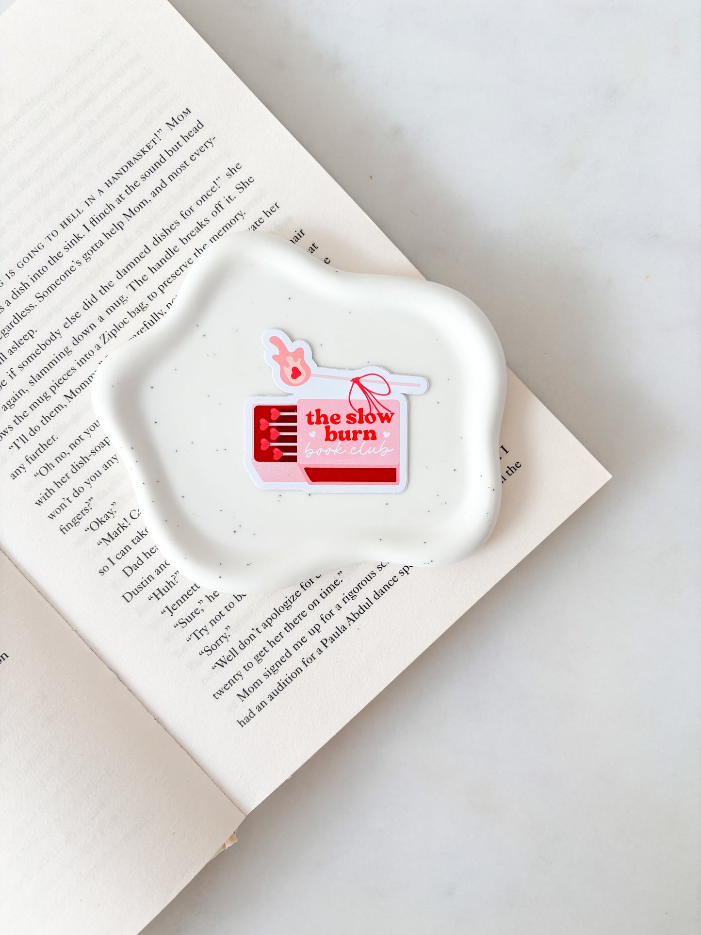 Slow Burn Book Club Sticker