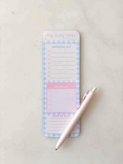 My Daily Tasks Notepad | Pastel To-Do List Notepad