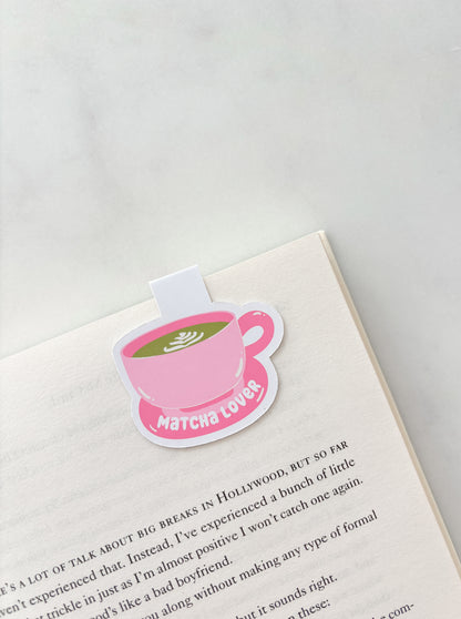 Matcha Lover Tea Cup Magnetic Bookmark