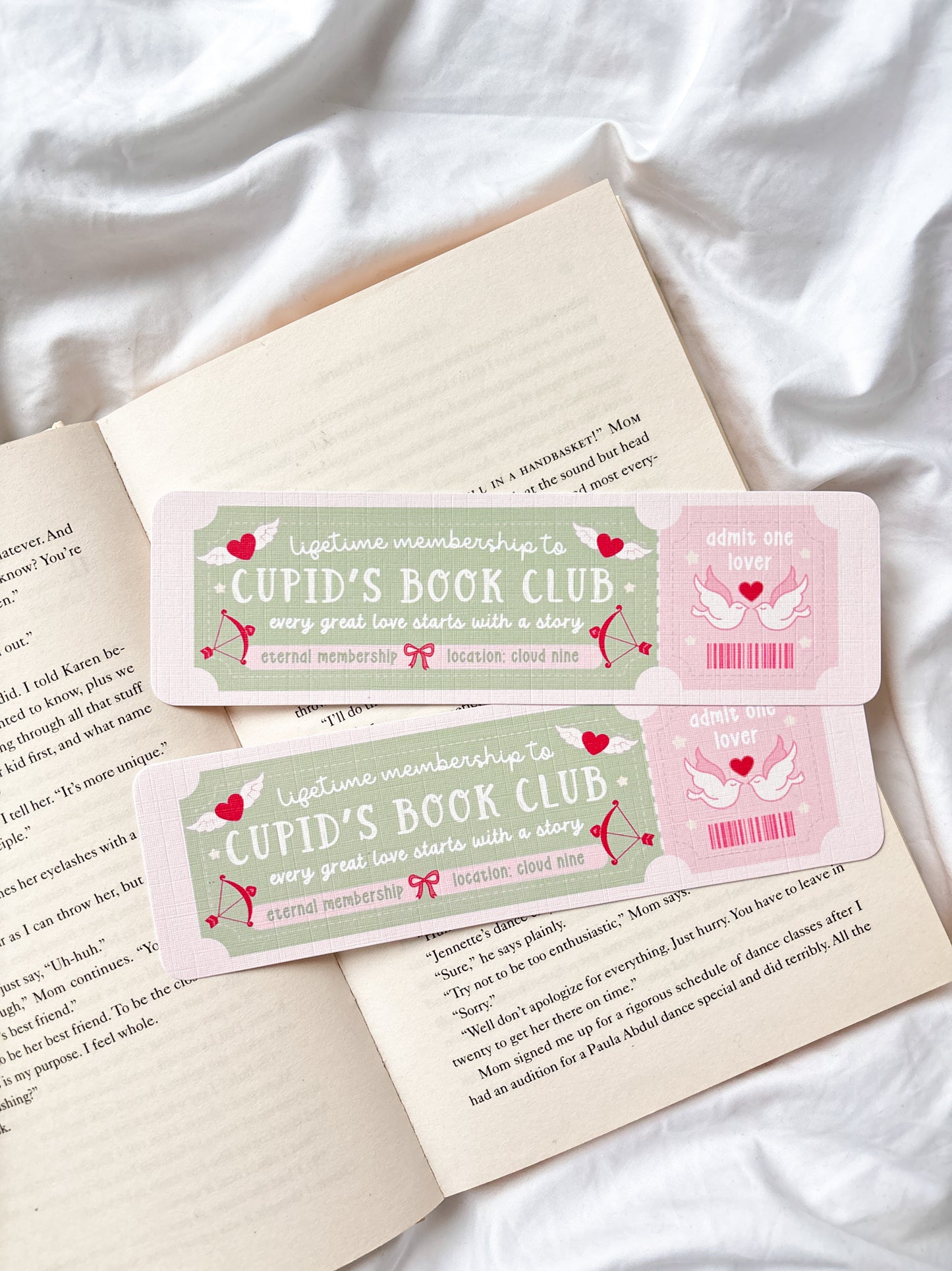 Cupid's Book Club Bookmark