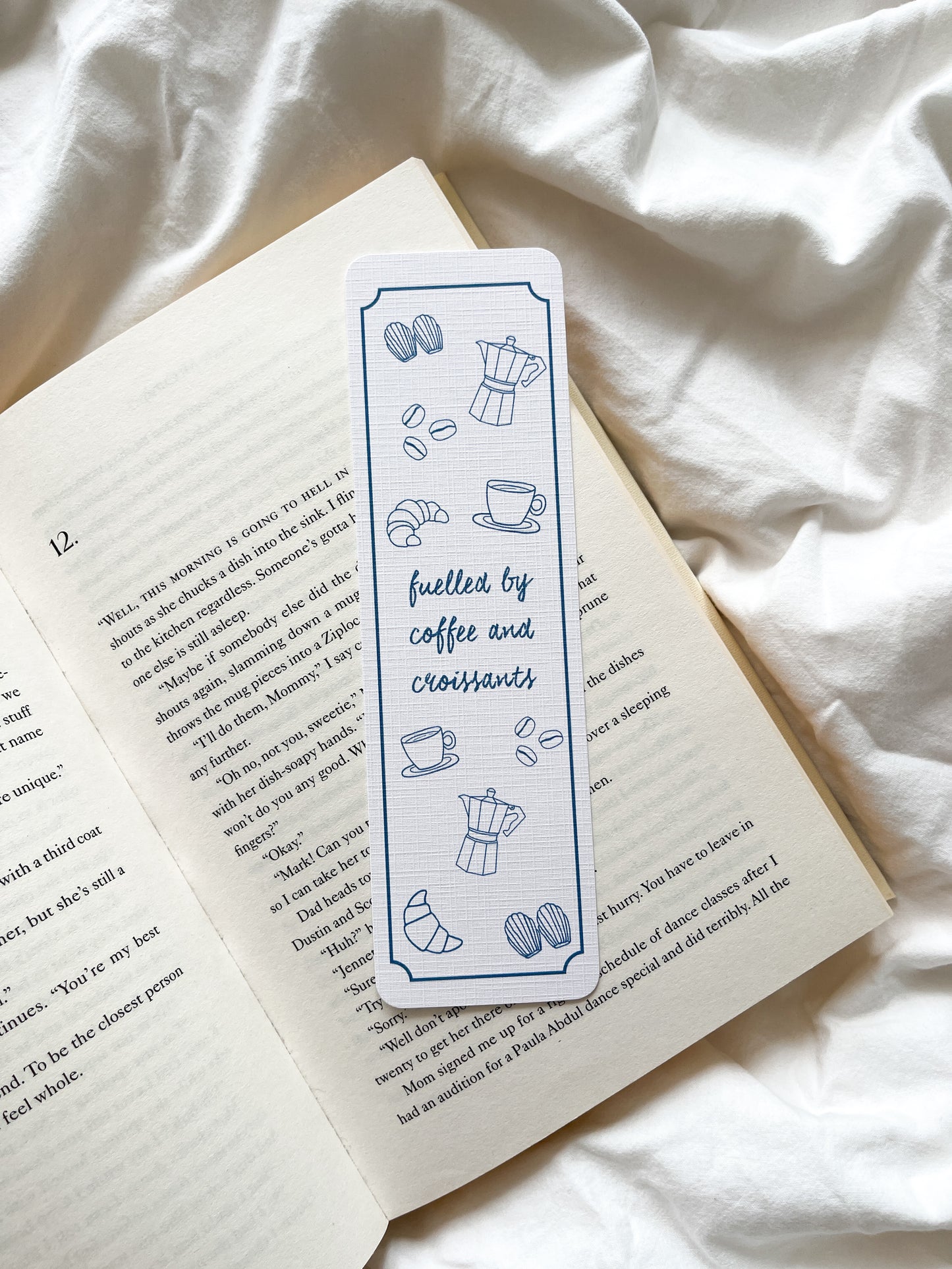 Coffee & Wine Bookmark | Fuelled By Coffee Bookmark | Cheese & Wine Club Bookmark