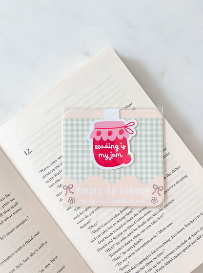 Reading Is My Jam Magnetic Bookmark