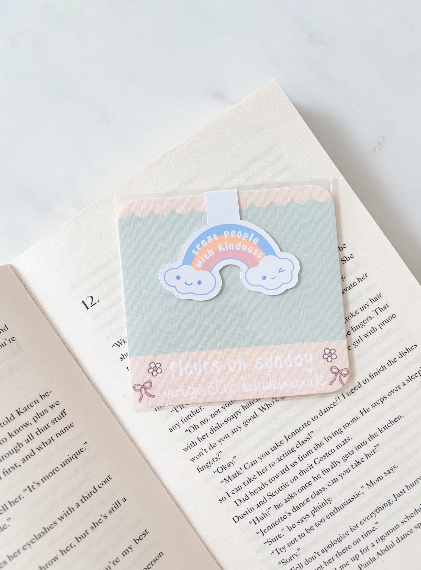 Treat People With Kindness Magnetic Bookmark