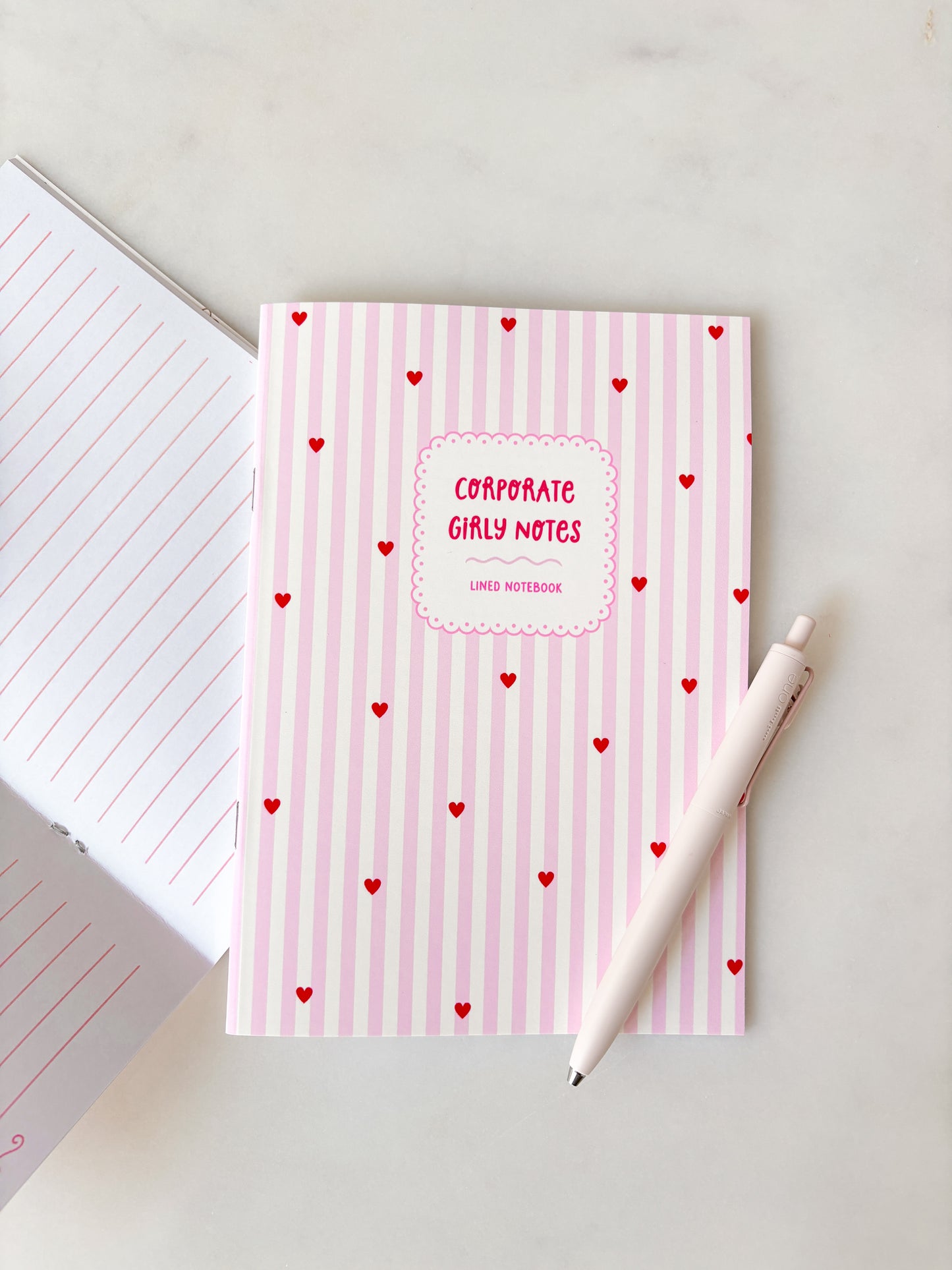 Corporate Girly Notebook | A5 Lined Composition Book