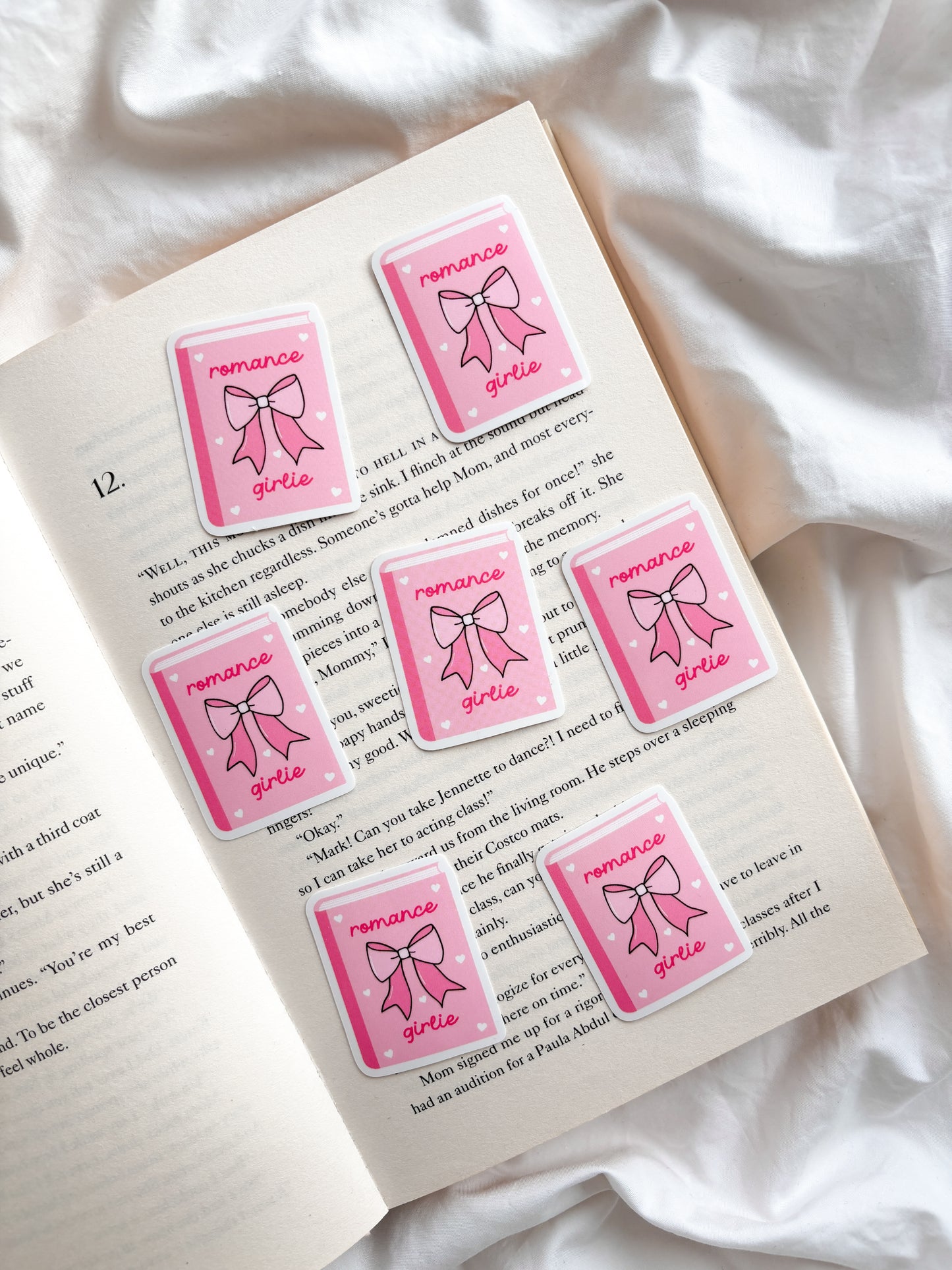 Romance Girlie Book Sticker