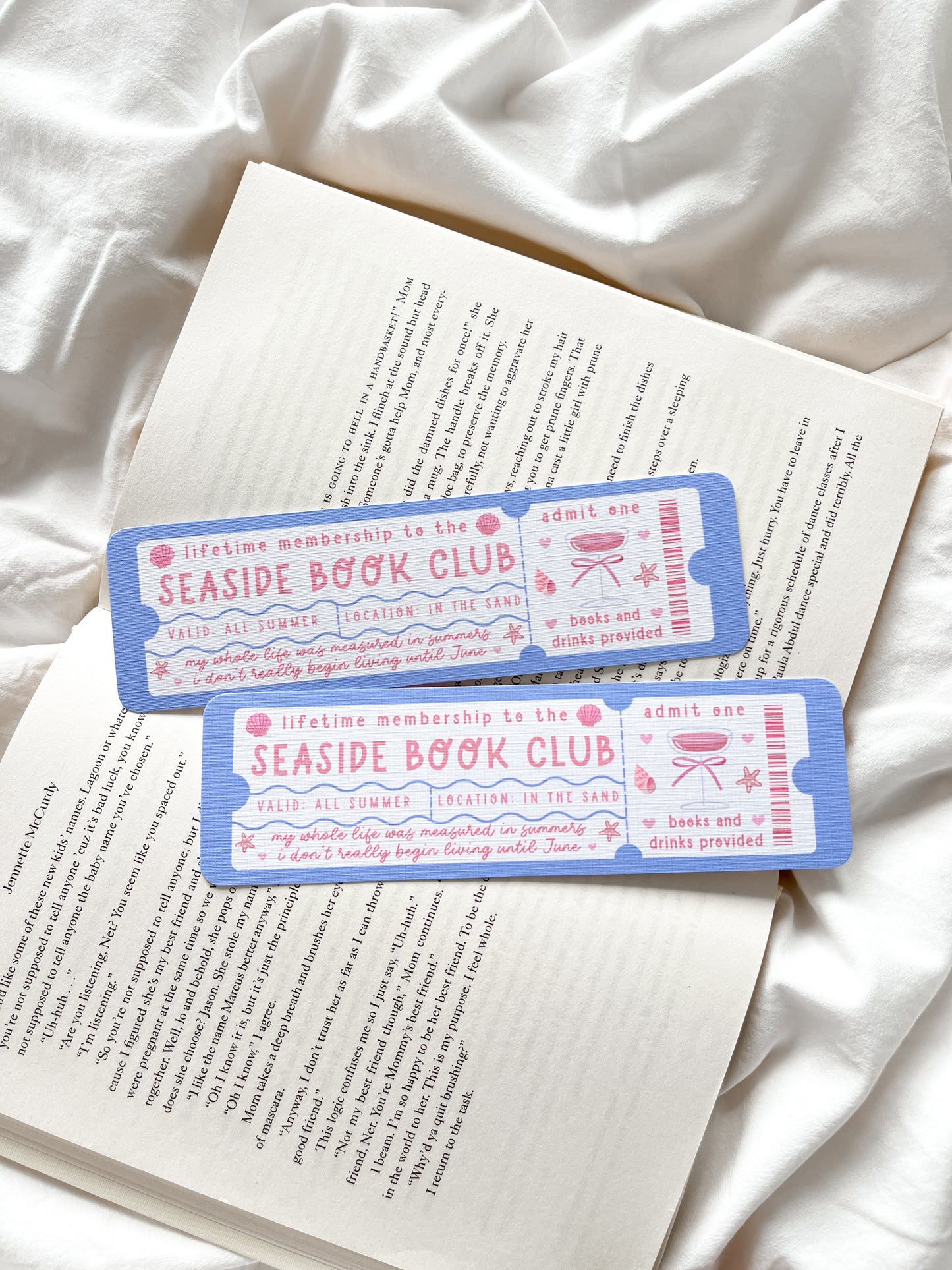 The Seaside Book Club Bookmark | Summer Bookmark