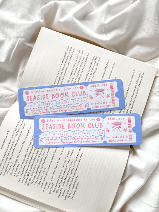 The Seaside Book Club Bookmark | Summer Bookmark