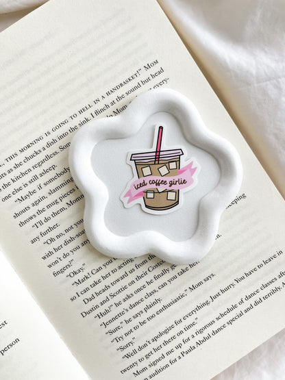 Iced Coffee Girlie Sticker | Cute Sticker