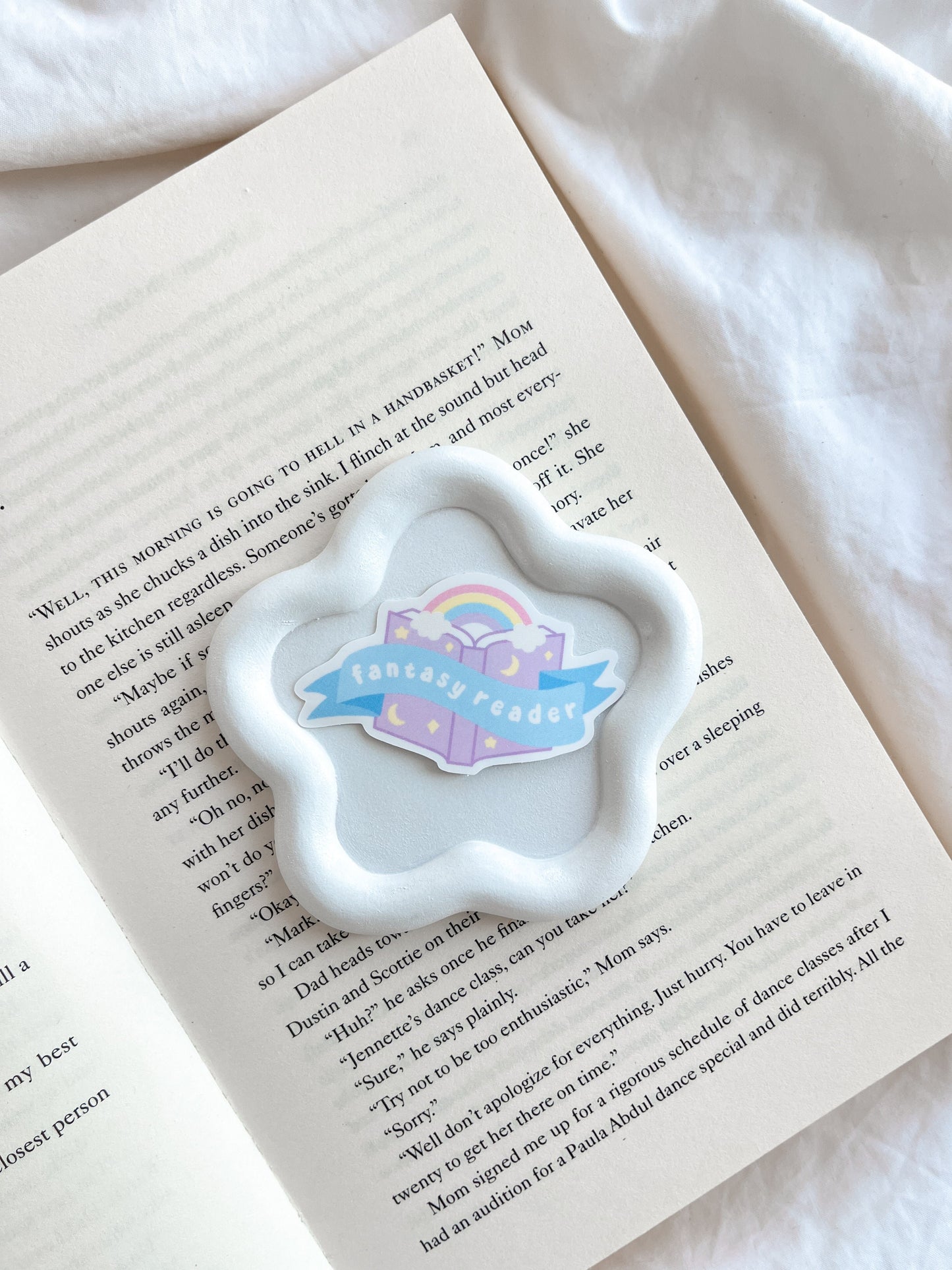 Fantasy Reader Book Sticker