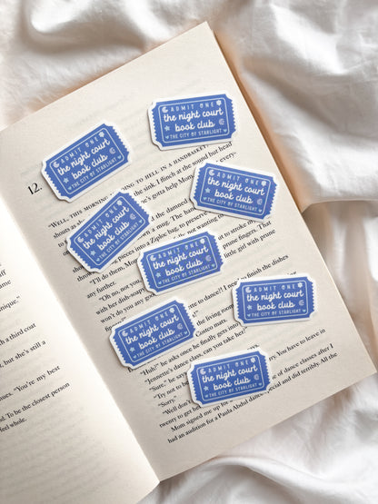 Night Court Book Club Ticket Sticker