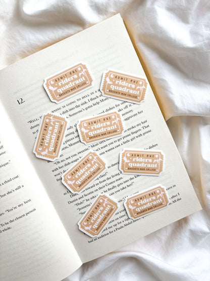 Riders Quadrant Club Ticket Sticker