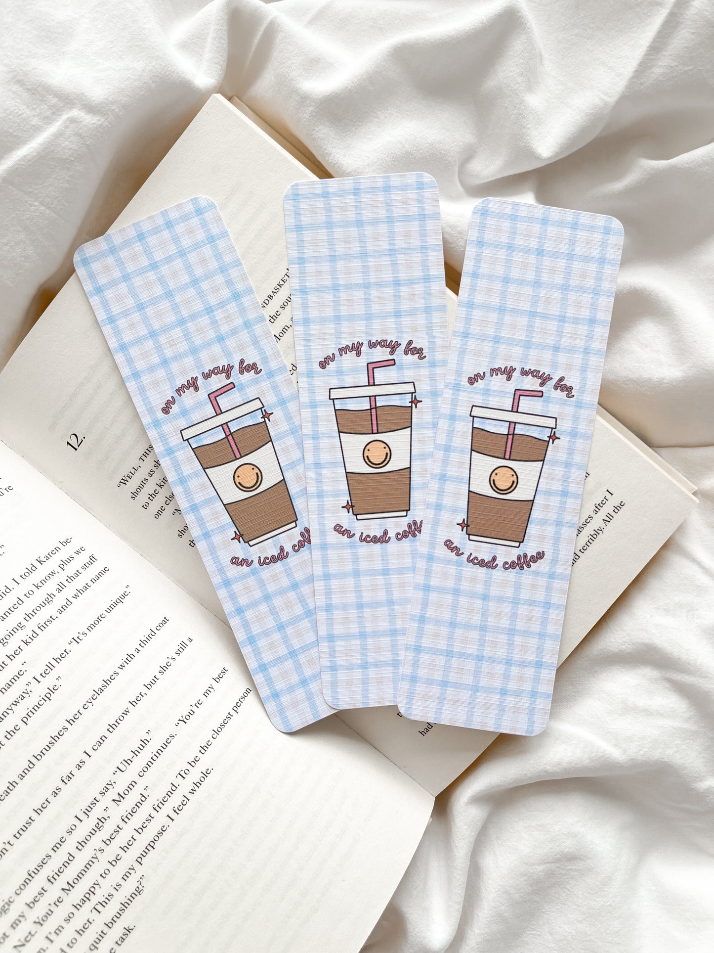 On My Way For An Iced Coffee Bookmark | Coffee Addict Bookmark