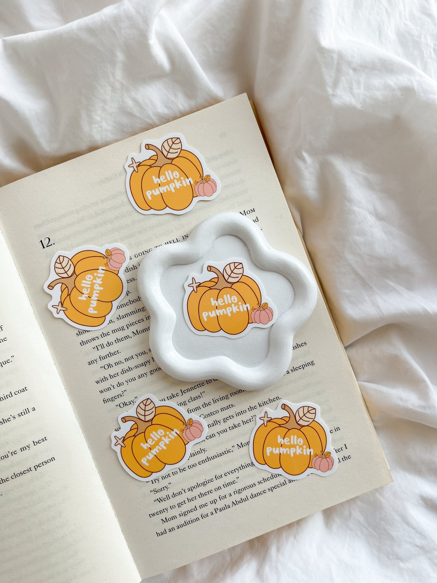 Hello Pumpkin Sticker | Autumn Sticker