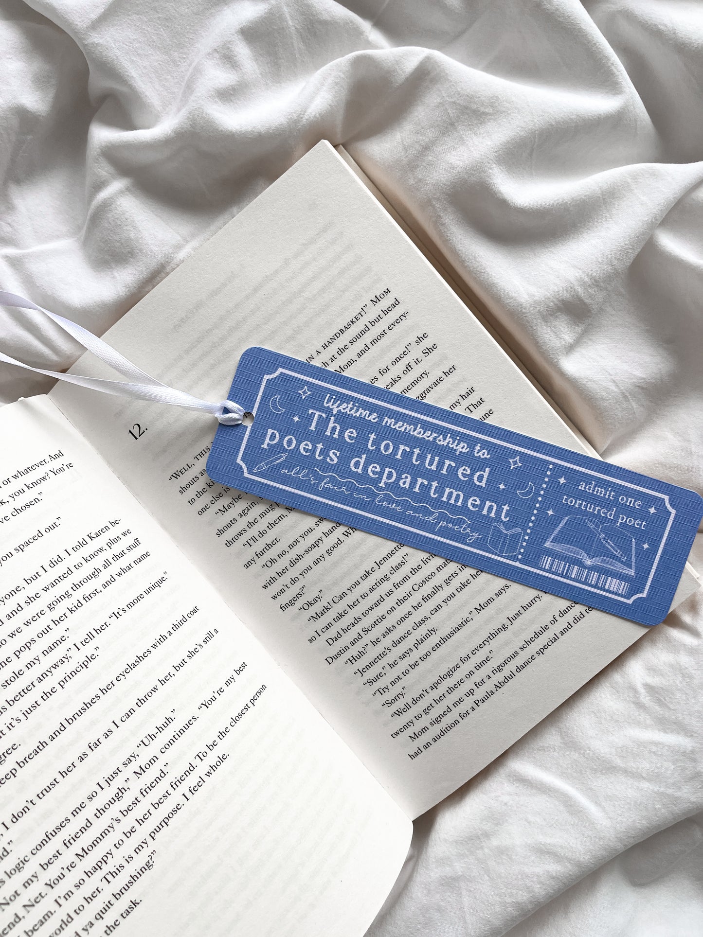 The Tortured Poets Department Book Club Bookmark | TTPD