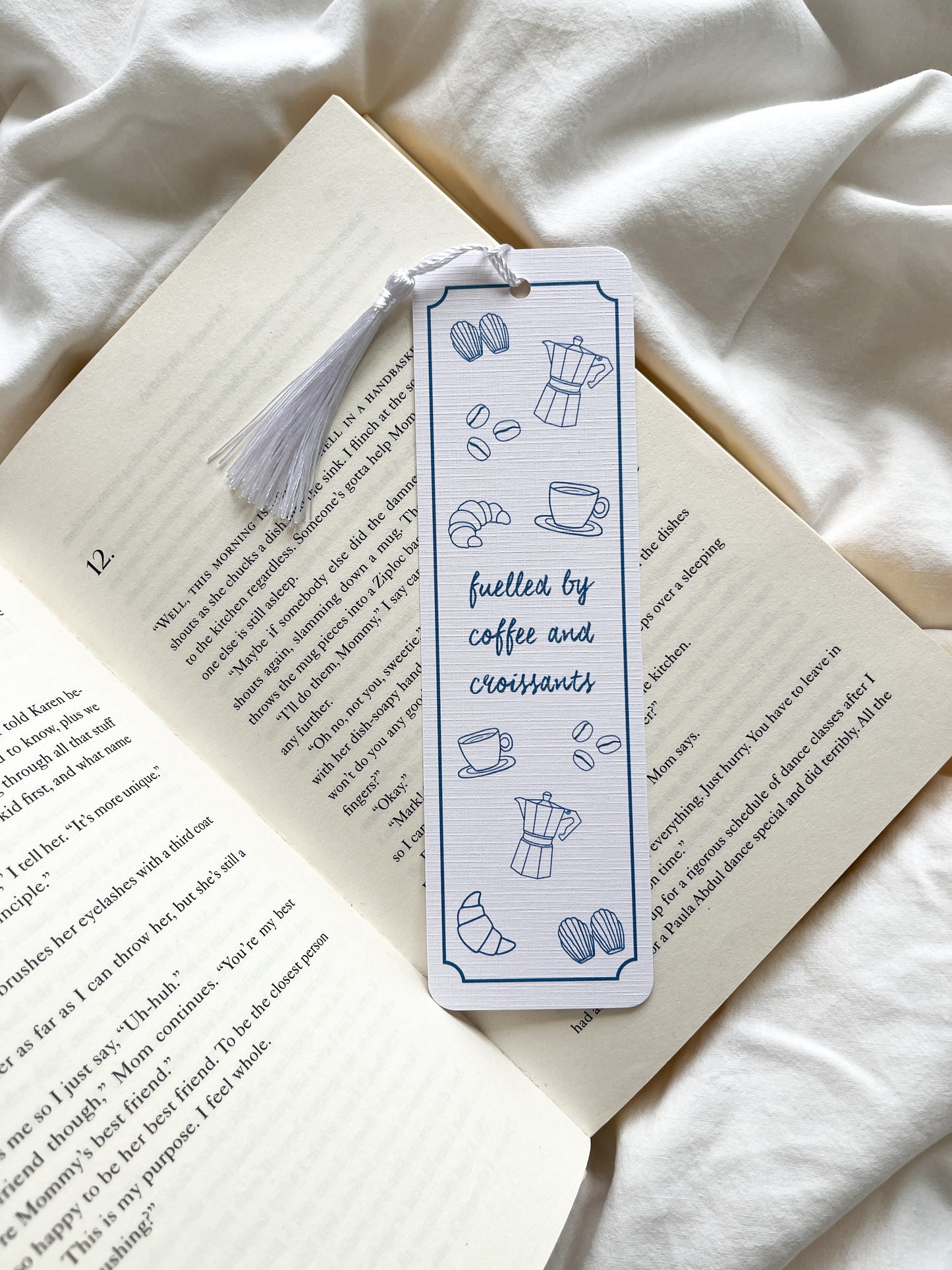 Coffee & Wine Bookmark | Fuelled By Coffee Bookmark | Cheese & Wine Club Bookmark