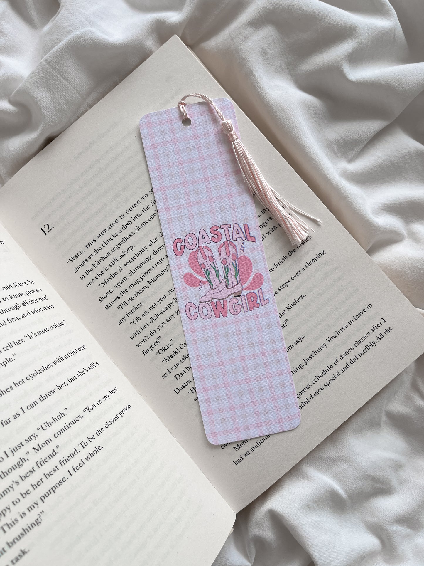 Coastal Cowgirl Bookmark | Cowboy Western Bookmark | Summer Coastal Bookmark