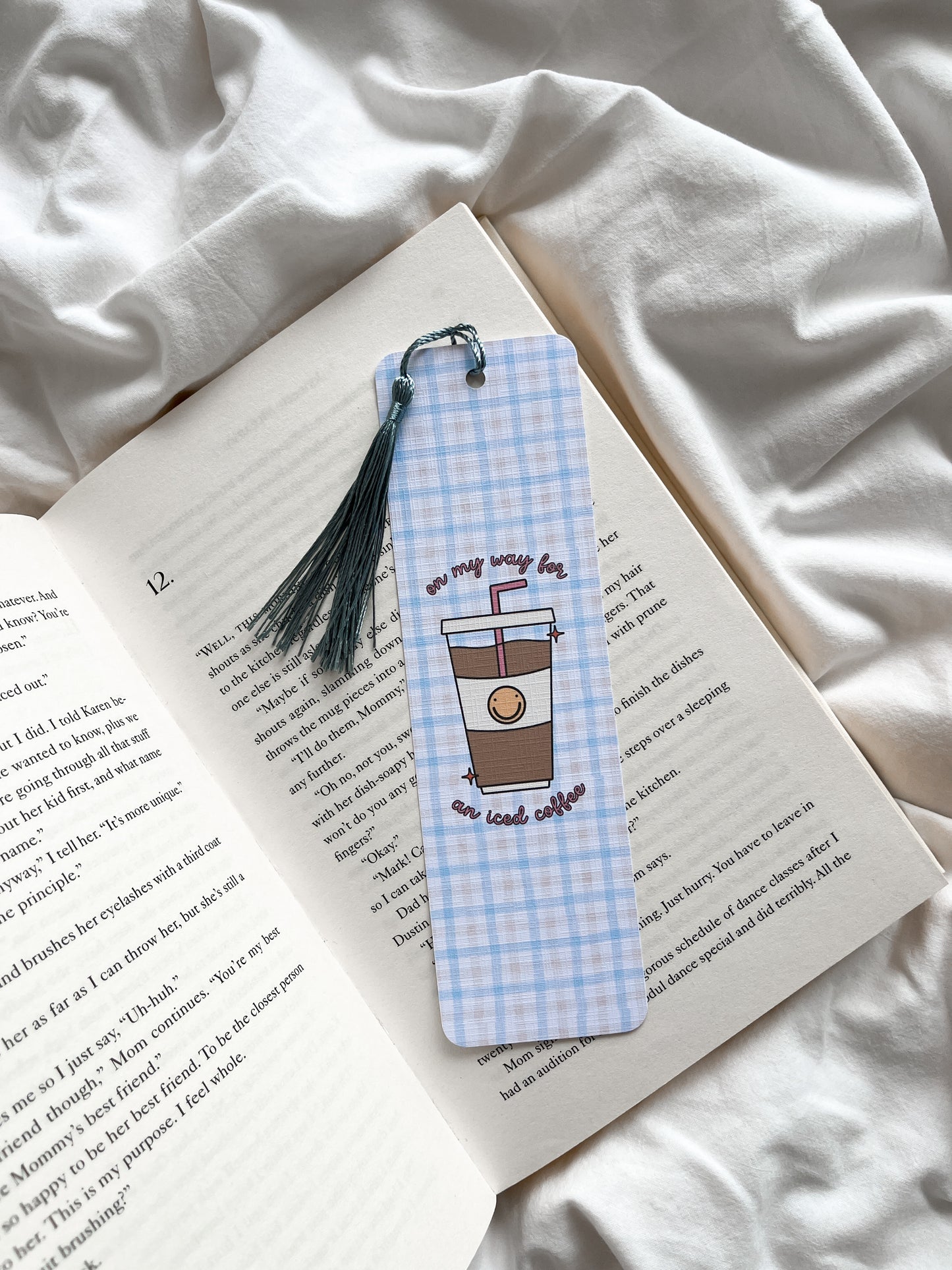 On My Way For An Iced Coffee Bookmark | Coffee Addict Bookmark