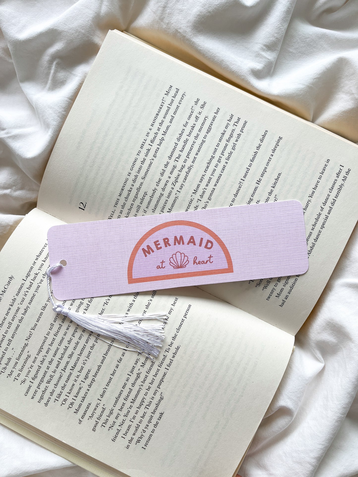 Mermaid At Heart Bookmark | Summer Bookmark