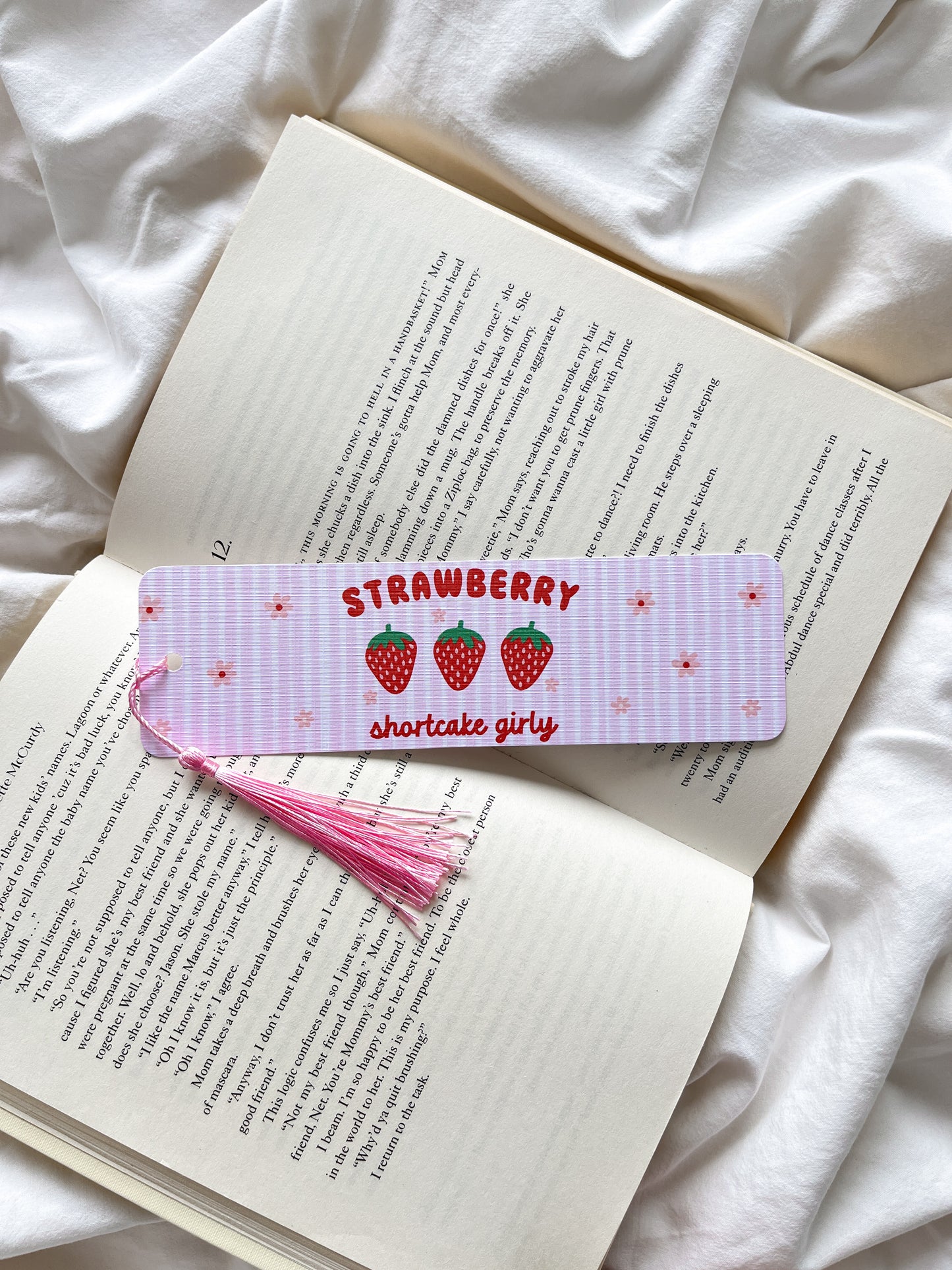 Strawberry Shortcake Bookmark | Sweet Strawberry Bookmark