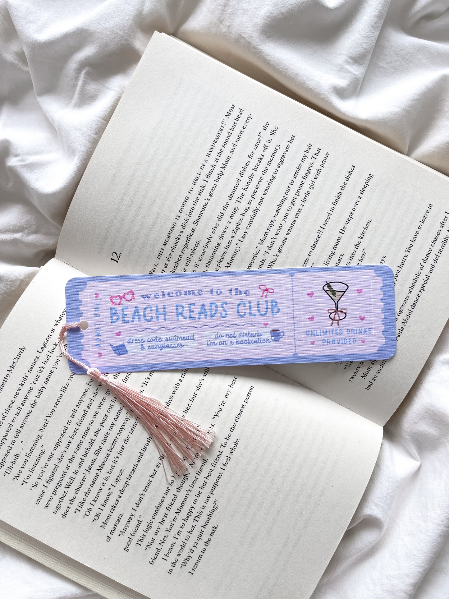 The Beach Reads Book Club Bookmark