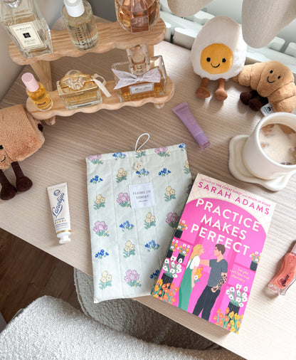 Delicate Floral Book Sleeve Pouch