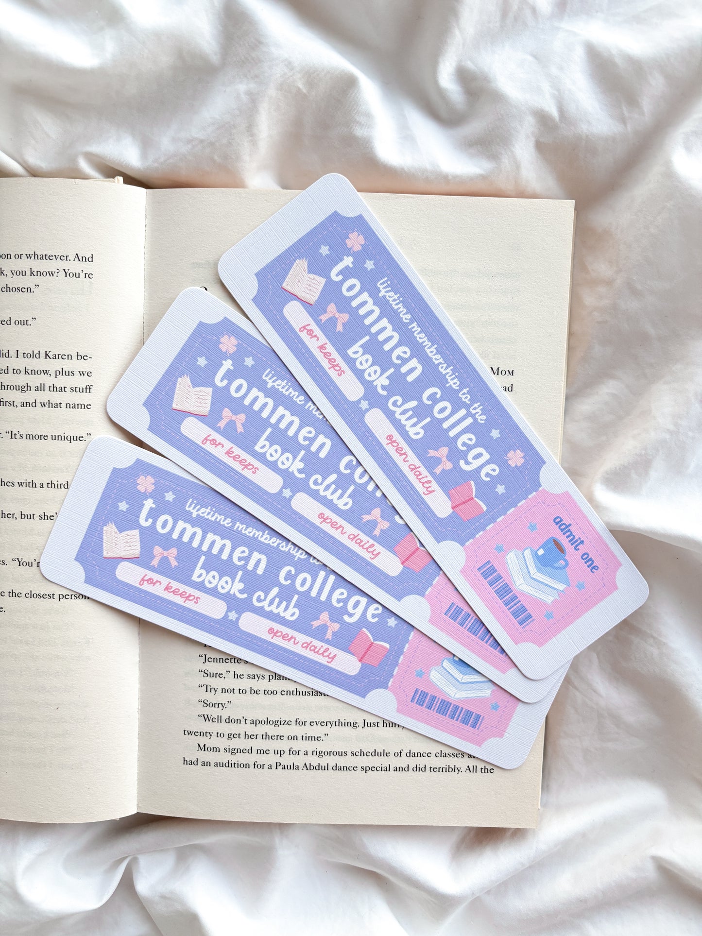 Tommen College Book Club Bookmark