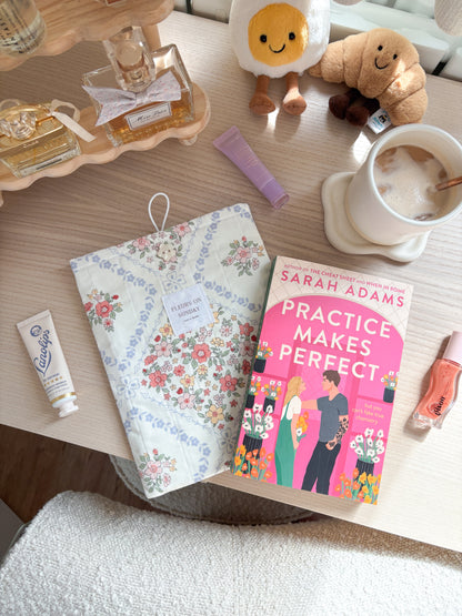 Vintage Floral Book Sleeve Pouch