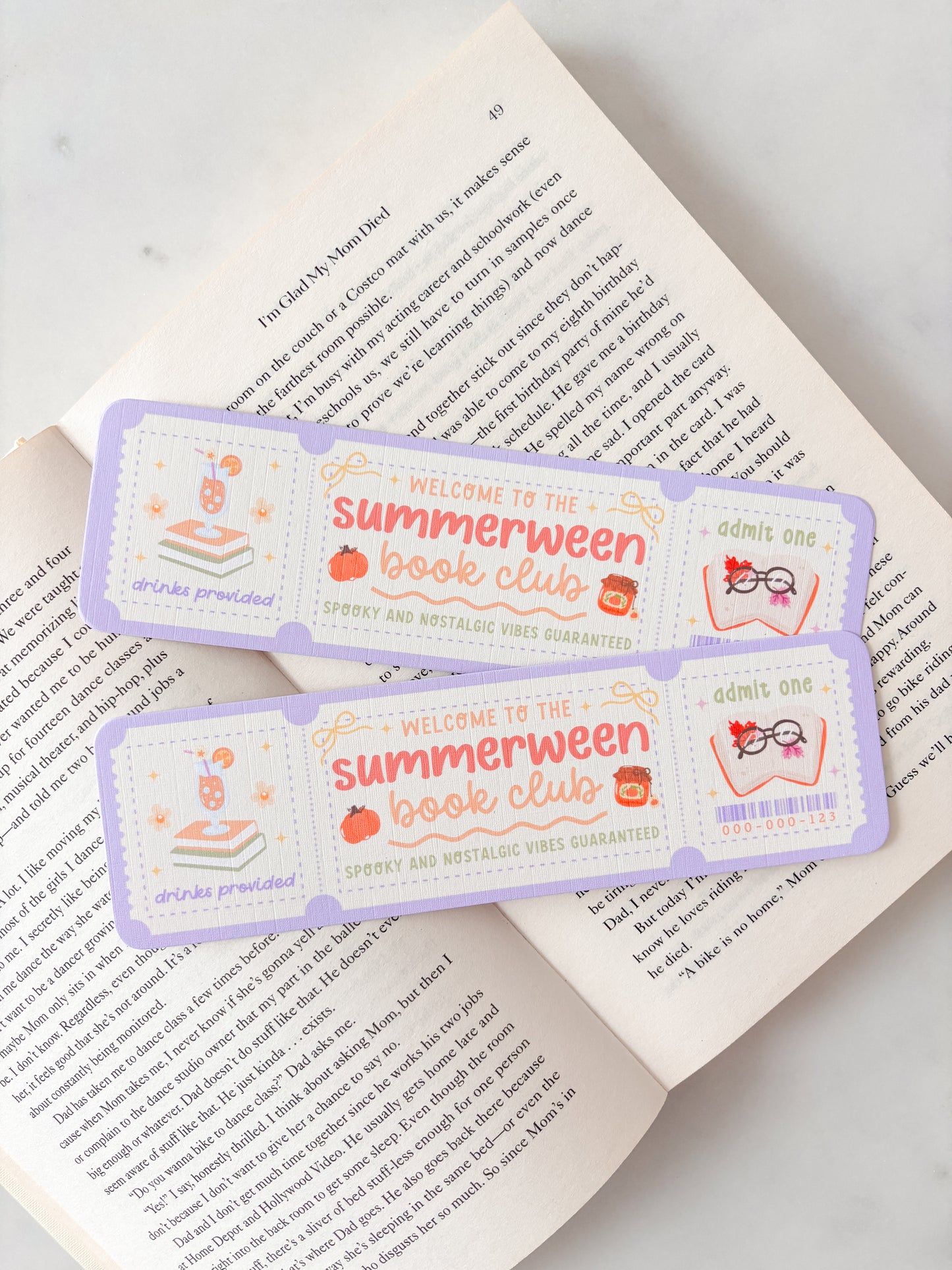 Summerween Book Club Bookmark