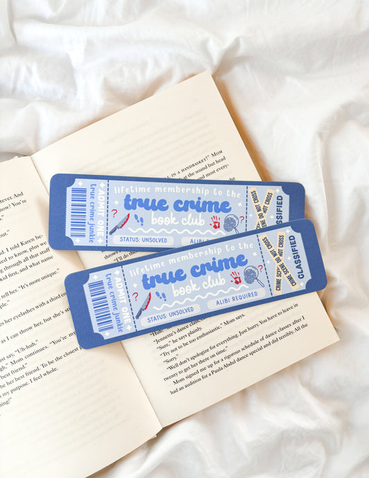 true crime bookmark
