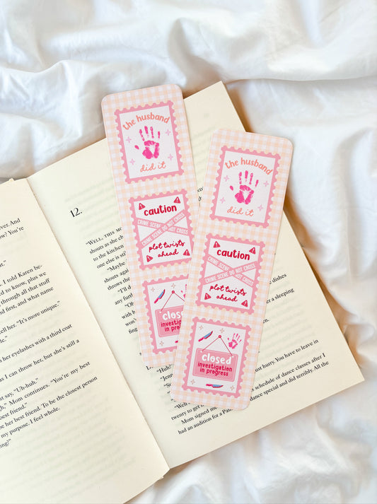 Murder Mystery Themed Stamp Bookmark