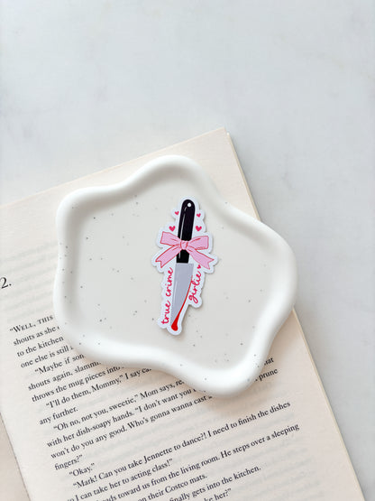 True Crime Girlie Knife Sticker