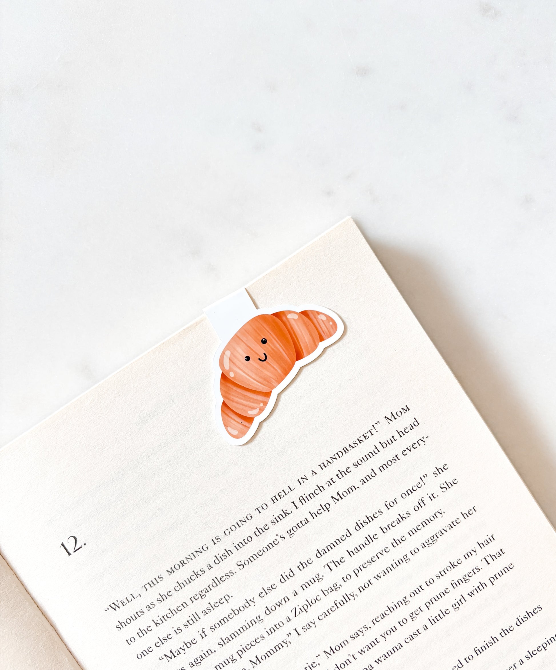 Croissant bookmark