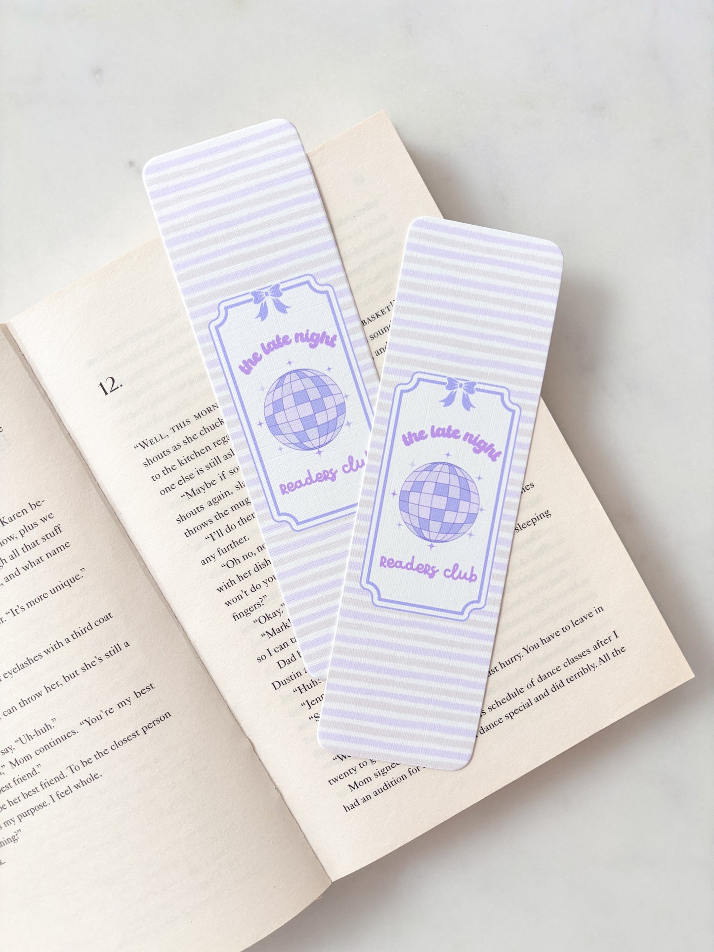 Late Night Readers Club Bookmark | Disco Bookmark