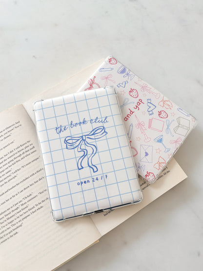 The Book Club Insert | Blue Coquette Bow Kindle Insert