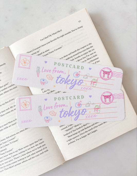Tokyo Postcard Bookmark | Japan Postcard