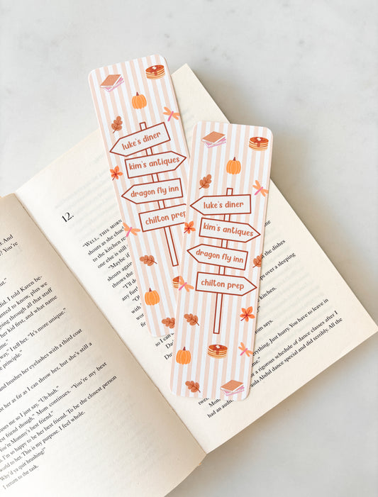 Stars Hollow Street Signs Bookmark | Gilmore Bookmark