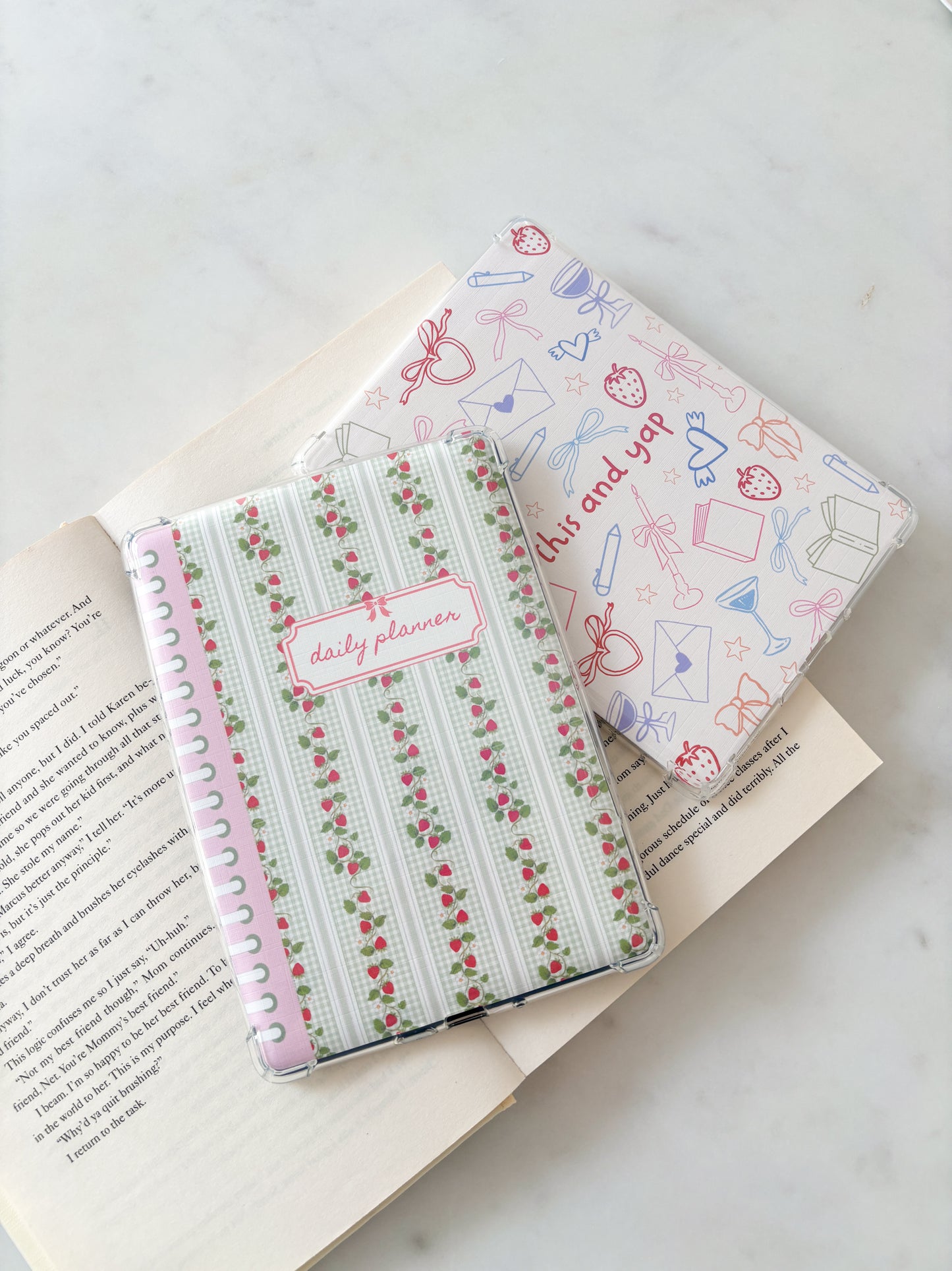 Floral Daily Planner Book Style Kindle Insert