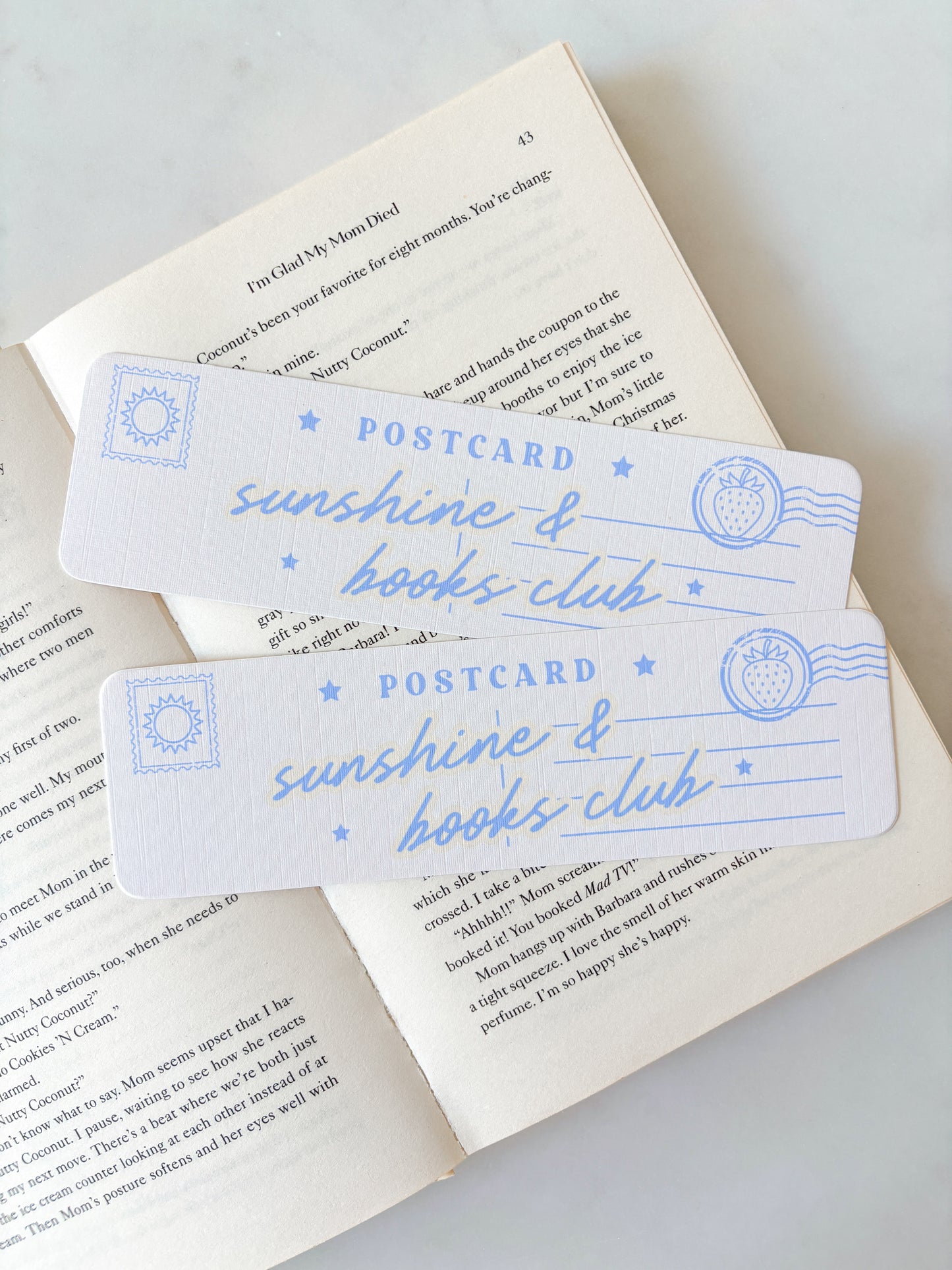 Sunshine & Books Club Postcard Bookmark
