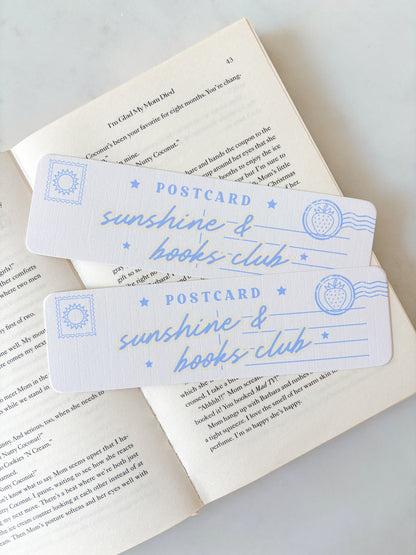 Sunshine & Books Club Postcard Bookmark