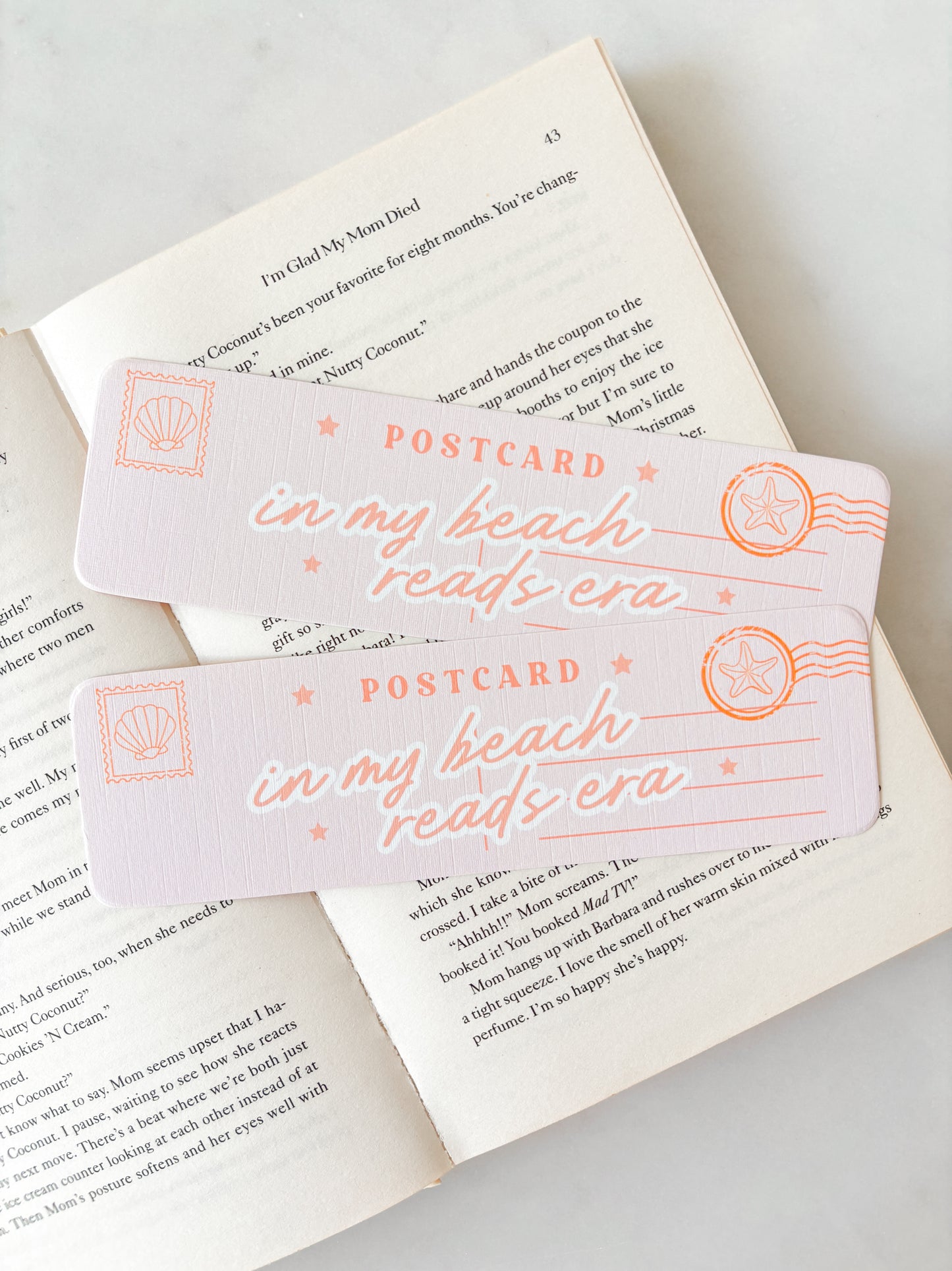 In My Beach Reads Era Postcard Bookmark