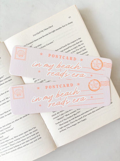 In My Beach Reads Era Postcard Bookmark