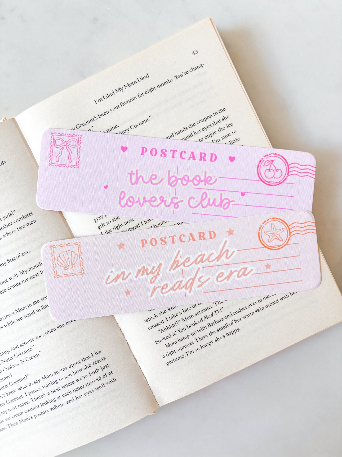 In My Beach Reads Era Postcard Bookmark