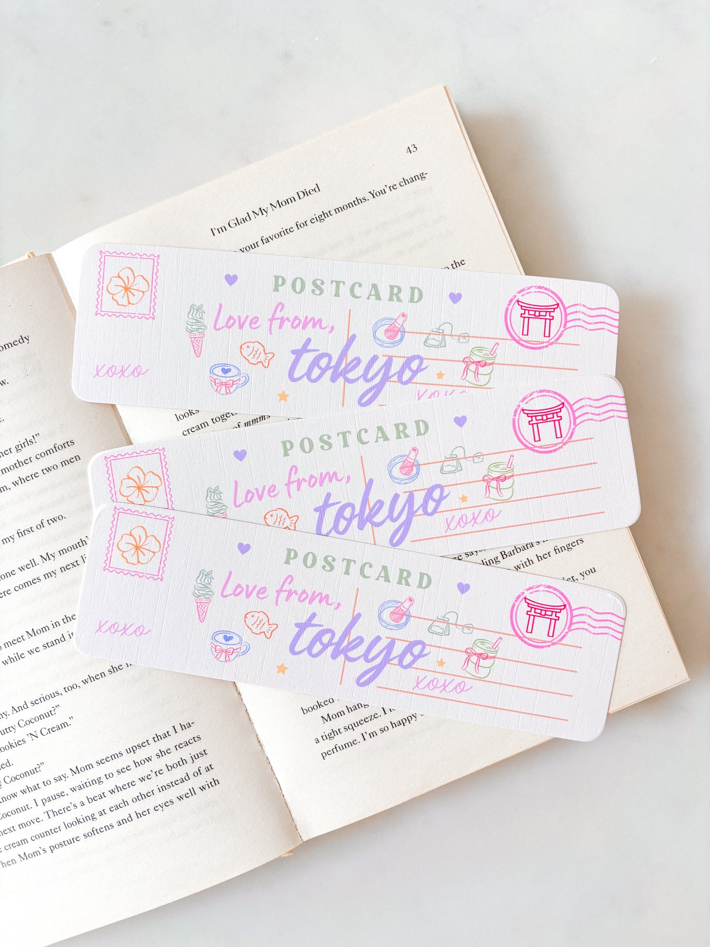 Tokyo Postcard Bookmark | Japan Postcard
