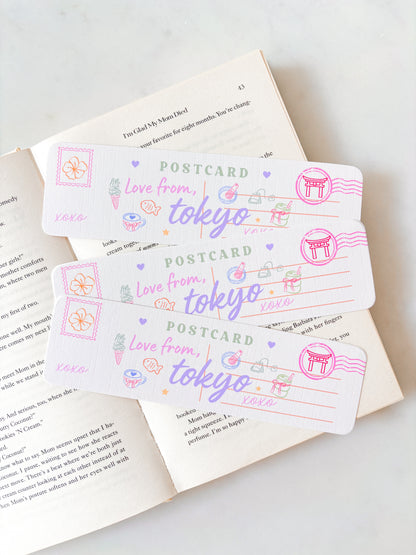 Tokyo Postcard Bookmark | Japan Postcard