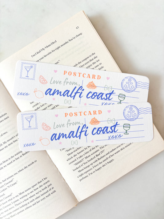 Amalfi Coast Postcard Bookmark | Italy Postcard