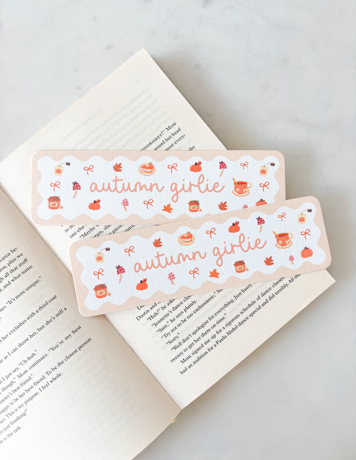 Autumn Girlie Bookmark